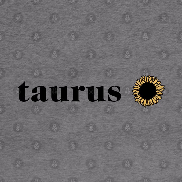 Taurus Sunflower Retro Zodiac by aterkaderk